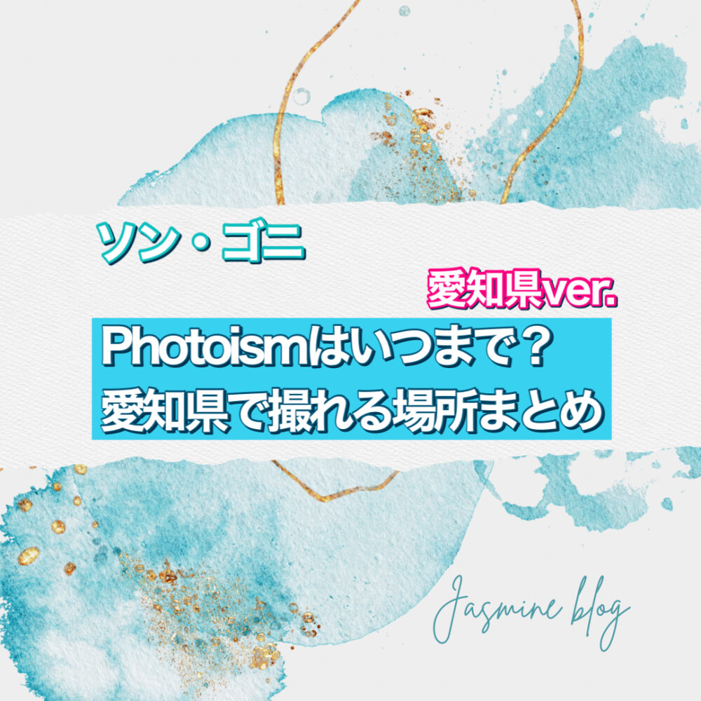 ソン・ゴニ photoism　フォトイズム　どこで撮れる　いつまで　場所　愛知