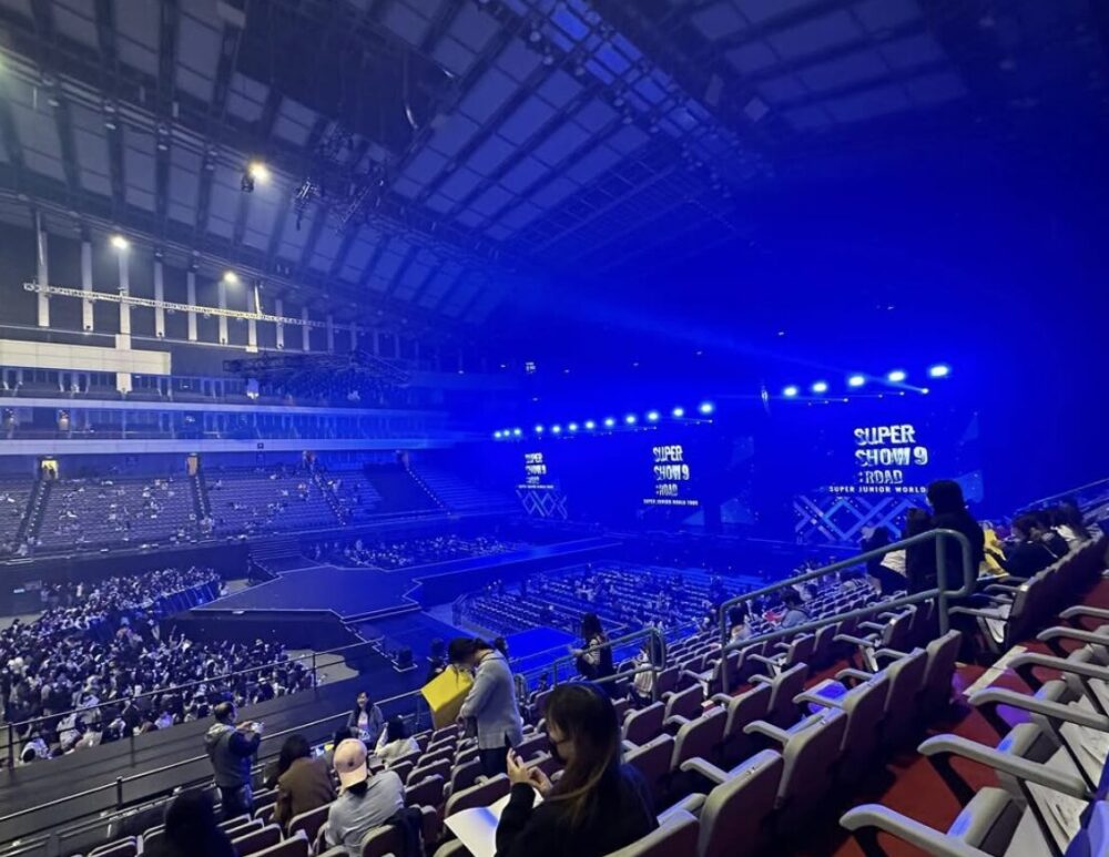 【画像】台北アリーナの座席からの見え方を紹介！座席表とキャパについても